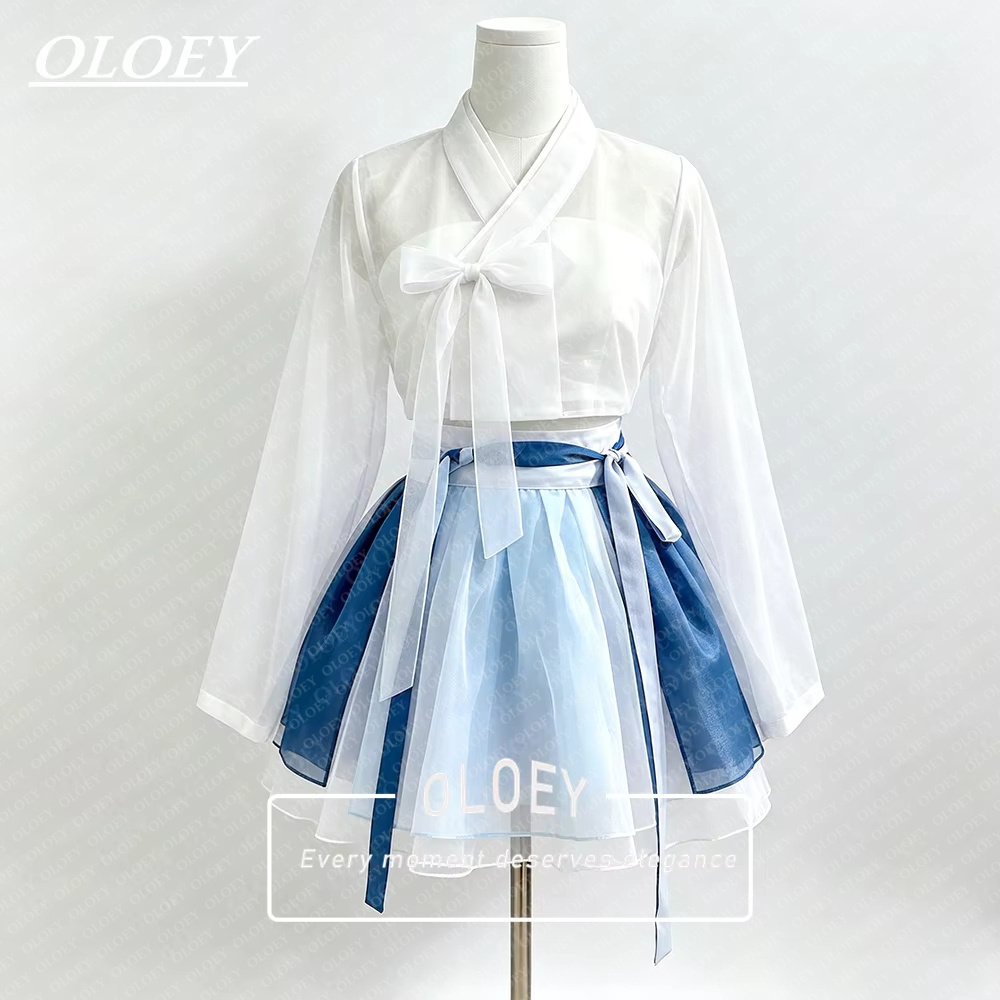 Modern Korean Lifestyle - Современный короткий концертный ханбок OLOEY: комплект